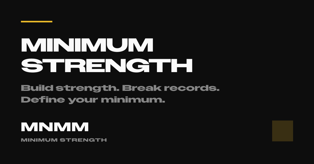 Minimum Strength Training Club & Gym - Powerlifting Gym in BTM, Bangalore